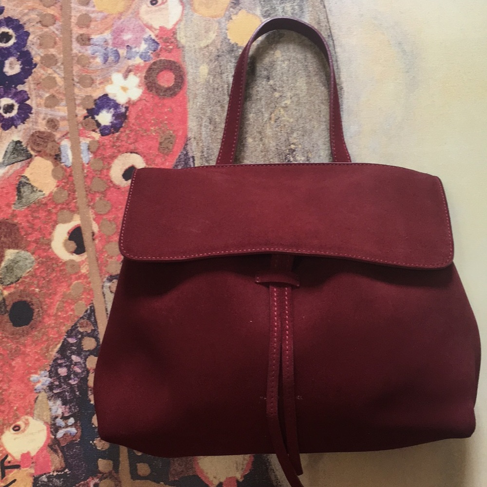 Mansur Gavriel mini lady bag in red suede - AUTH